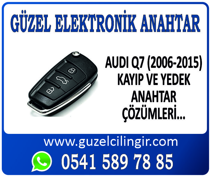 Alanya Audi Q7 Yedek Anahtar